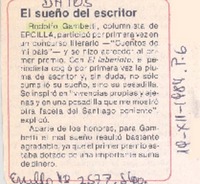 El sueño del escritor.