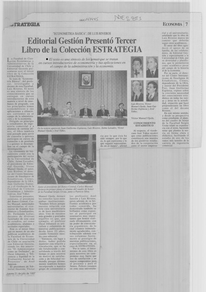 Editorial Gestión presentó tercer libro de colección Estrategia