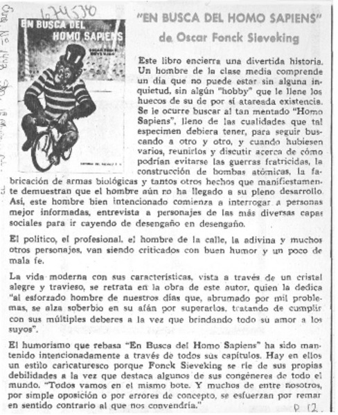 "En busca del homo sapiens"