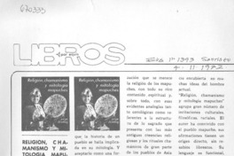 Religión, chamanismo y mitología mapuches