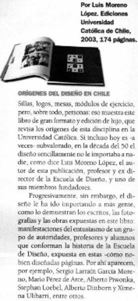 Orígenes del diseño en Chile.