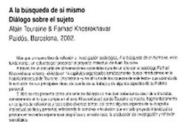 A la búsqueda de sí mismo, diálogo sobre el sujeto