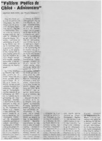 Folklore poético de Chiloé-adivinancero"