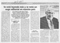 Se está leyendo más y se nota un auge editorial en nuestro país