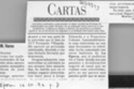 J. M. Varas  [artículo] Marcela Valdés M.