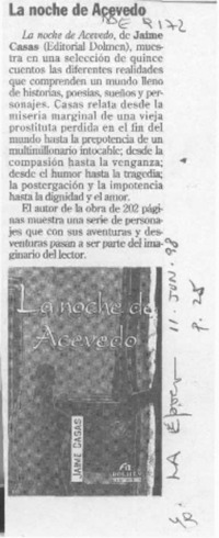 La Noche de Acevedo  [artículo].