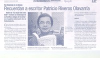 Recuerdan a escritor Patricio Riveros Olavarría