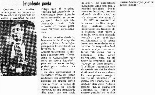 Intendente poeta.