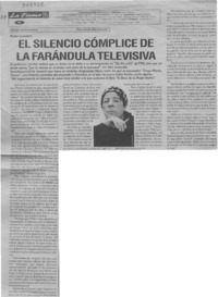 El silencio cómplice de la farándula televisiva  [artículo] Luis Zenteno