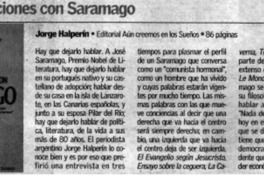 Conversaciones con Saramago.