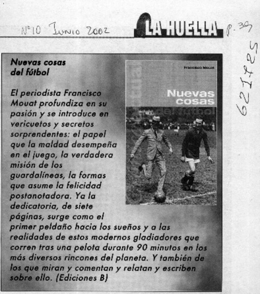 Nuevas cosas del fútbol  [artículo]