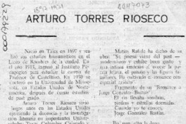 Arturo Torres Rioseco  [artículo].
