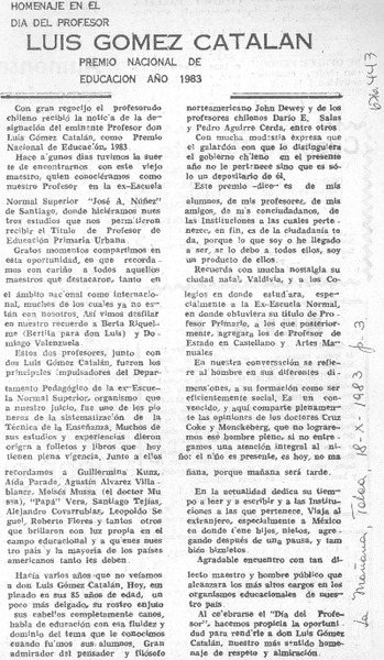 Luis Gómez Catalán.