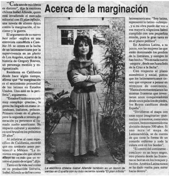 Acerca de la marginación