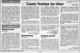 Cuando Penélope fue Ulises