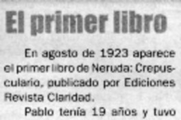 El primer libro.