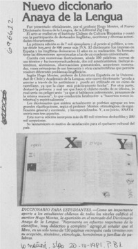 Nuevo diccionario Anaya de la Lengua.