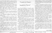 Cuando la sangre inundó la tierra"