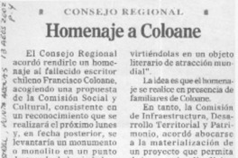 Homenaje a Coloane  [artículo]