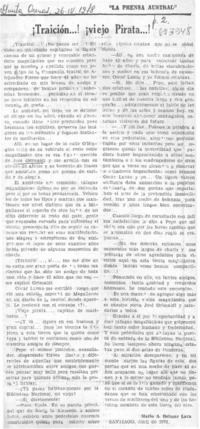 ¡Traición--! ¡viejo pirata--!