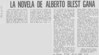 La novela de Alberto Blest Gana