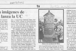 Libro con imágenes de la música lanza la UC  [artículo].