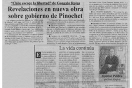 Revelaciones en nueva obra sobre gobierno de Pinochet