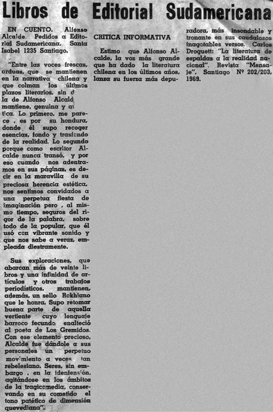 Libros de Editorial Sudamericana