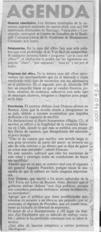 Agenda  [artículo].