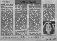 Culturalia  [artículo].