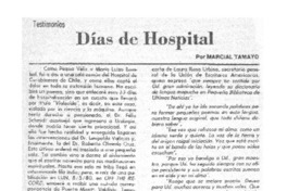 Días de hospital.