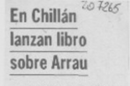 En Chillán lanzan libro sobre Arrau