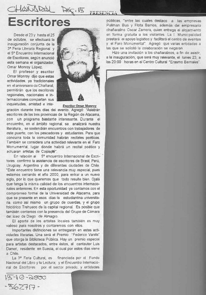 Escritores  [artículo]