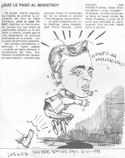 ¿Qué le paso al ministro?