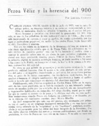 Pezoa Véliz y la herencia del 900