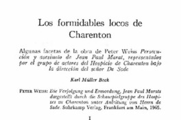 Los formidables locos de Charenton