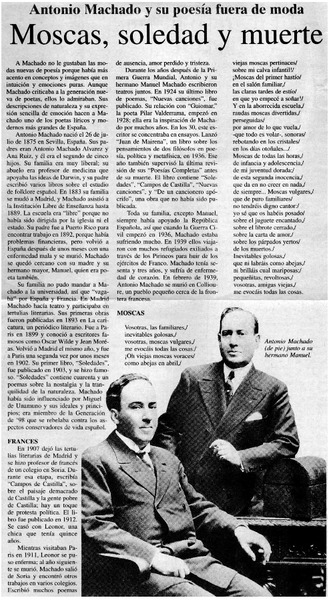 Moscas, soledad y muerte.