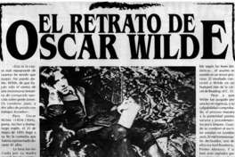 El Retrato de Oscar Wilde.
