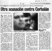Otra acusación contra Corbalán  [artículo] H. Cossio <y> O. Santa María