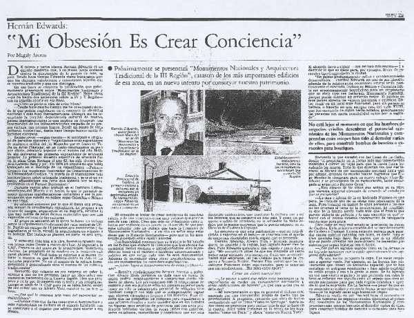 "Mi obsesión es crear conciencia"
