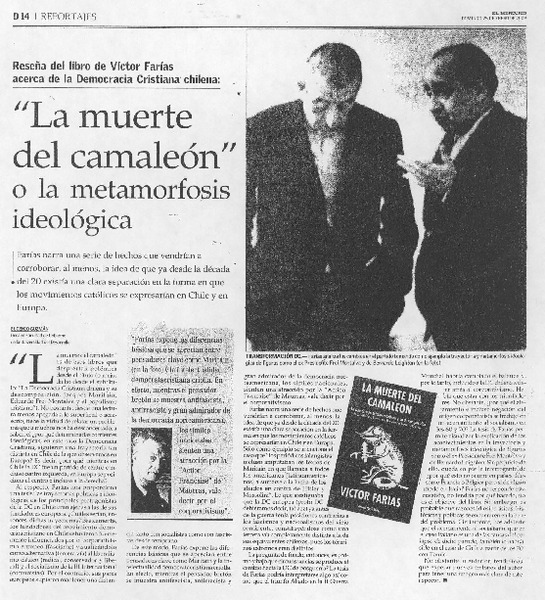 "La muerte del camaleón" o la metamorfosis ideológica