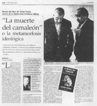 "La muerte del camaleón" o la metamorfosis ideológica