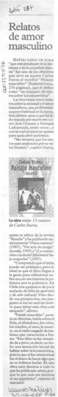 Relatos de amor masculino