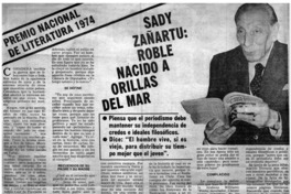 Sady Zañartu: Roble nacido a orillas del mar