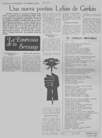 Una Nueva poetisa: Lylian de Grekin.