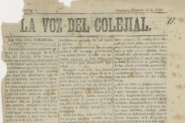 La Voz del colegial.