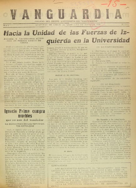 Vanguardia (Santiago, Chile : 1935)