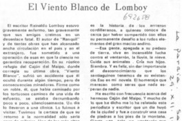 El viento blanco de Lomboy El viento blanco de Lomboy