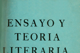 Ensayo y teoría literaria