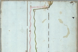 Plano de acequias en La Cañadilla, Santiago, 1787